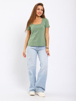 Футболка женская 6-203з (оливковый)