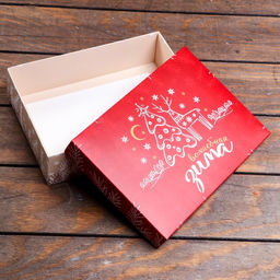 Подарочная коробка сборная Снежинки, 21 х 15 х 5,7 см - UPAK LAND фото 5