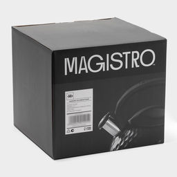 Чайник Magistro Glow, 3 л, со свистком, ручка soft-touch, индукция, нержавеющая сталь, чёрный