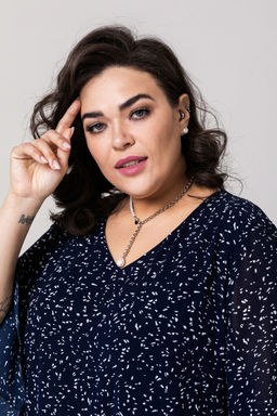 Платье Luxury Moda 1383 темно-синий