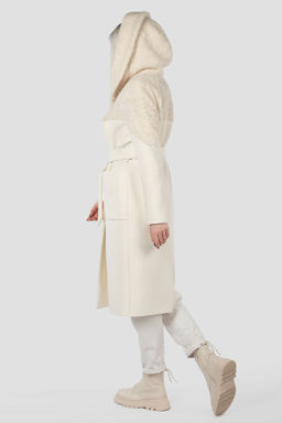 Пальто женское демисезонное (пояс) - El podio фото 6