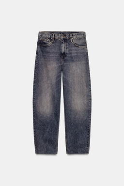 JEANS ZW COLLECTION BARREL TIRO ALTO / Azul - Zara фото 6
