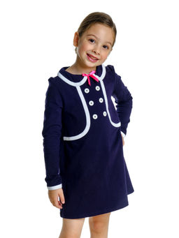 Платье для девочки UD 1407 т.синий - Mini maxi фото 6