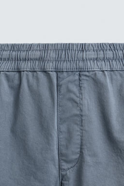BERMUDA TWILL RELAXED FIT / Azul claro
