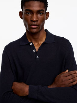 Polo en mezcla de lino - H&m фото 8
