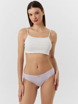 Цена за 2 штуки! Трусы слипы женские сиреневые в узкую полоску сиреневая полоска 412281