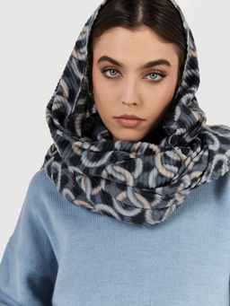 Большой, мягкий, тонкий и очень нежный двусторонний палантин с рисунком - Tantino фото 8