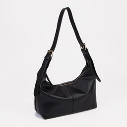 Сумка-мешок, отдел на молнии, регулируемый ремень, цвет чёрный - Simaland фото 2