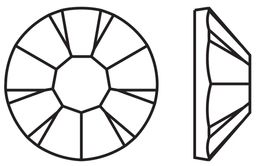 Страз клеевой PRECIOSA 438-11-615 i SS06 Crystal 2 мм стекло 144 шт в пакете белый (crystal)
