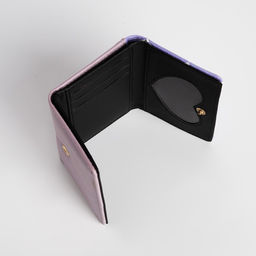 Кошелёк «Ромбы», маленький, на кнопке, сиреневый