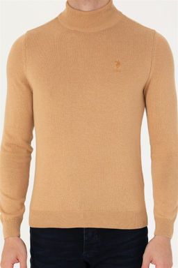 U. S. Polo Assn Мужской базовый свитер песочного меланжа - U.s. polo assn фото 13