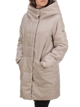 22225 BEIGE Куртка демисезонная женская (100 гр. синтепон) - Фабричный китай фото 3