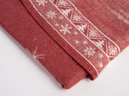 07с24- ЯК Скатерть D-178 "Рождество" цв. красный