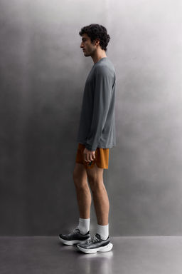 CAMISETA T?CNICA B?SICA  MANGA LARGA / Azul / Acero - Zara фото 4