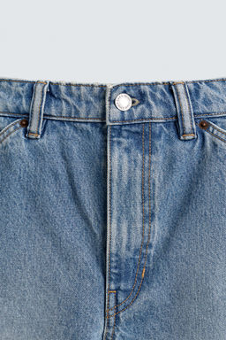 DENIM CARGO BERMUDA SHORTS - Zara фото 9