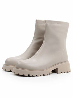 01-XXP759-118 BEIGE Ботинки демисезонные женские (натуральная кожа, байка)