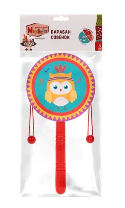 MAPACHA. 76860 Барабан на палочке "Совушка"
