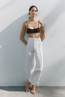 ZW COLLECTION WIDE-LEG HIGH-WAIST JEANS