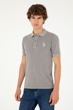 Футболка U.S. Polo Assn темно-серая хлопок  фото 3