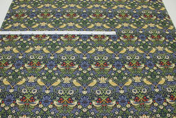 Перкаль Премиум (Digital) "Райские птички" (крупный рисунок) цв.синий, ш.1.45м, хл-100%