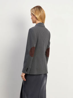 EMKA / Двубортный жакет с замшевой вставкой  фото 4