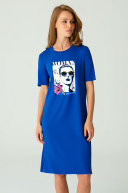 Арт. 8608 Туника женская 42-50 (5 шт) Цвет:коралловый - Калинка фото 19