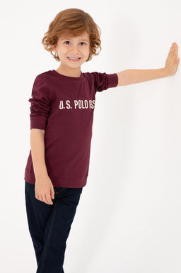 Erkek _ocuk Bordo Bisiklet Yaka Sweatshirt - U.s. polo assn фото 5