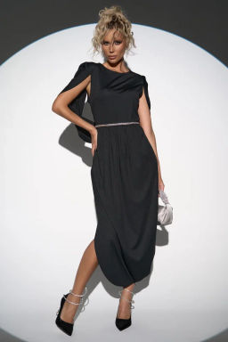 Платье Грация (черный) - Эльза фото 2