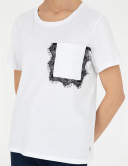 Beyaz Comfort Fit Ti__rt - Pierre cardin фото 6