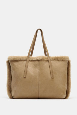 REVERSIBLE LEATHER HANDBAG - Zara фото 3