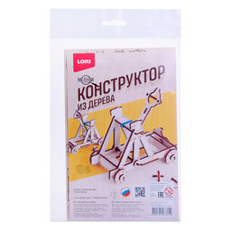Конструктор из дерева. Мини конструктор "Катапульта"