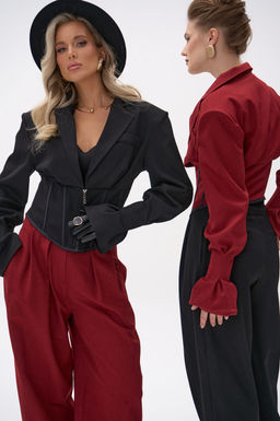 Пиджак  корсет Джуди (чёрный) - Эльза фото 20