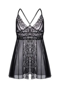 Комбинация бэби-долл с разрезом спереди Erolanta Nataliya, черный (50-52)  фото 7