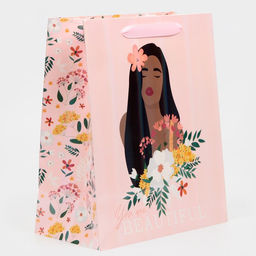 Пакет ламинированный Ты красивая, радужная голография, ML 23 х 27 х 11,5 см - Дарите счастье фото 2