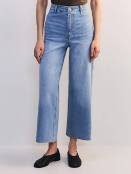 Джинсы укороченные с высокой посадкой ZR2604092323-101 / Zarina