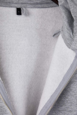 Ac?k Sar? Kal?n Ici Polarl? Kapusonlu Fermuarl? Oversize/Genis Kesim Orme Sweatshirt TWOAW26SW00111 - Trendyolmilla фото 4