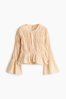 Blusa fruncida de algod?n
