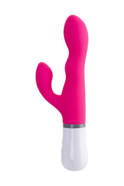 Вибратор LOVENSE Nora с клиторальным стимулятором, силикон, розовый, 24 см