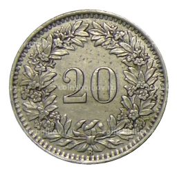 20 раппенов 1943 года Швейцария