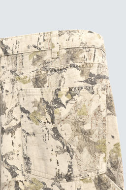 CARPENTER BALLOON FIT TROUSERS ABSTRACT PRINT - Zara фото 10