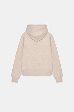 SUDADERA CAPUCHA B?SICA / Beige vigor? - Zara фото 6