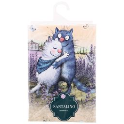 ПОЛОТЕНЦЕ СИНИЕ КОТЫ. ЛАВАНДА,40Х70СМ, 100 - Lefard фото 2