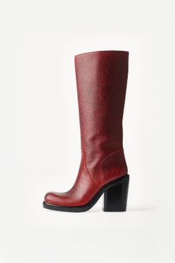 BOTA ALTA PIEL WILLY CHAVARRIA X ZARA / Marr?n фото 4