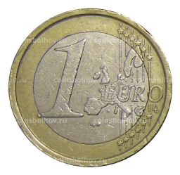 Монета 1 евро 2007 года Италия