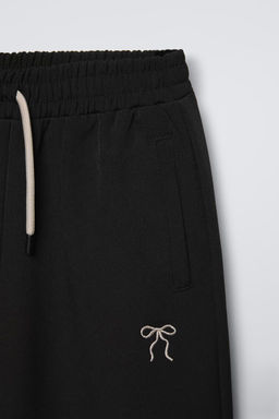 WIDE-LEG TROUSERS WITH EMBROIDERED BOW - Zara фото 3