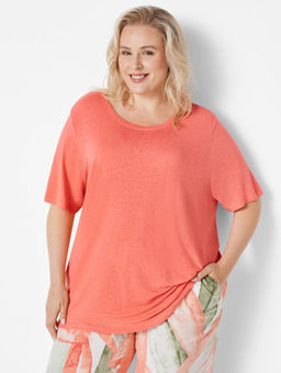 Блузка женская из льна и вискозы свободного покроя ESMARA