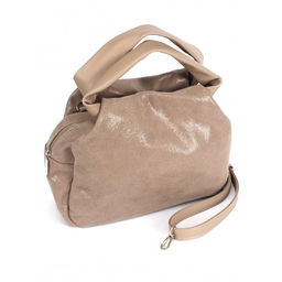 Сумка женская натуральная кожа ADEL-318/ММ (отделка ИСК/КОЖА) . 1 отд, плечевой ремень, капучино 263330