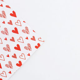 Цена за 10 шт. Бумага упаковочная глянцевая двухсторонняя «Там, где живёт любовь», 70 х 100 см