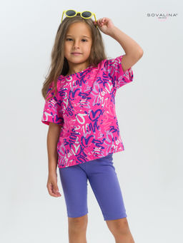 Костюм Актив надписи фуксия-вери-пери - Sovalina фото 17