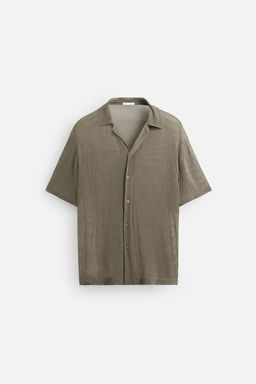 SEMI-SHEER TEXTURED SHIRT - Zara фото 7